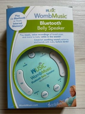 WombMusic Bluetooth Belly Speaker - Mint Green